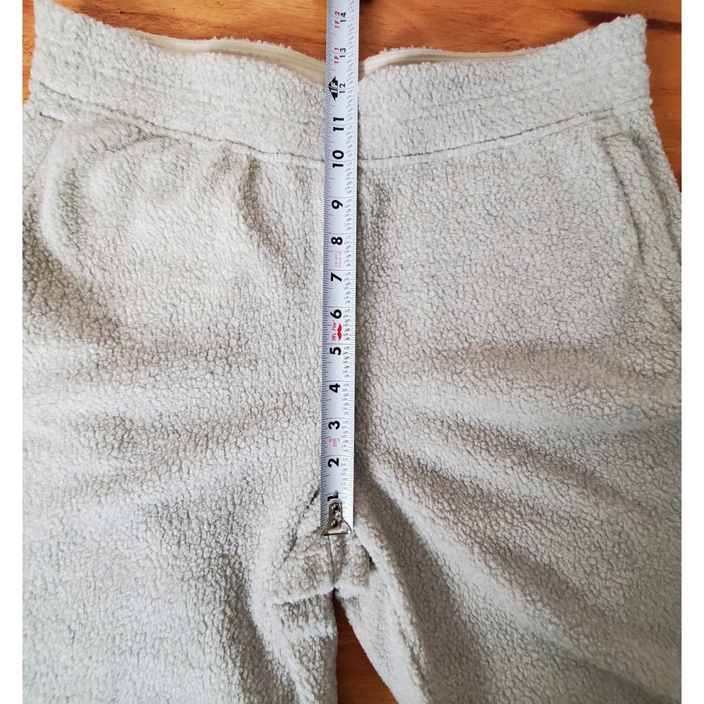 NWT Patagonia Women's Shearling Crops Pants Natural Color Large Elastic Waist - Picture 12 of 12